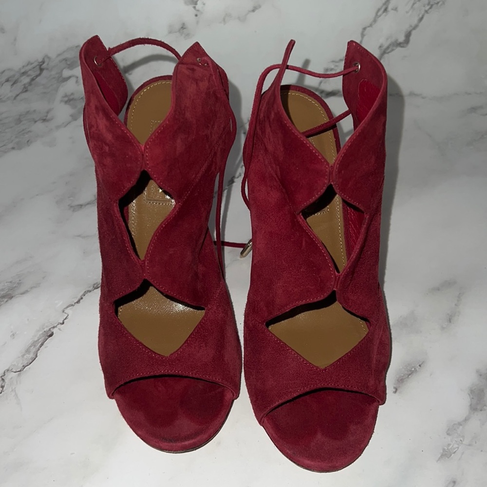 Aquazurra Suede Sandals